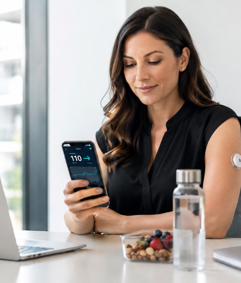 GlucoSense in use at work